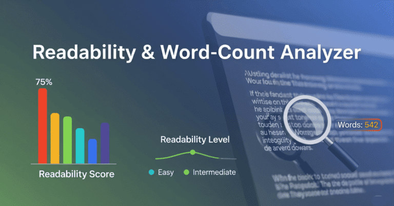 Readability & Word-Count Analyzer